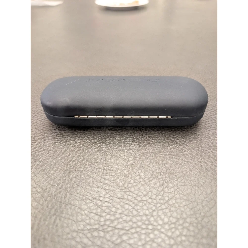 Genuine Flexon Designer Eyeglass Sunglass Hard Shell Case Dark Blue / Charcoal